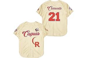 UCAVAN Men Criollos Caguas #21 Roberto Clemente Baseball Jersey Puerto Rico Jerseys Stitched
