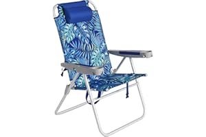 SUNNYFEEL Oversized Tall Folding Beach Chair Lightweight, 17" Portable Sand Chair for Adults Heavy Duty 500 LBS with Cup Holders, Foldable High Camping Lawn Chairs for Camp/Outdoor/Picnic/Sports