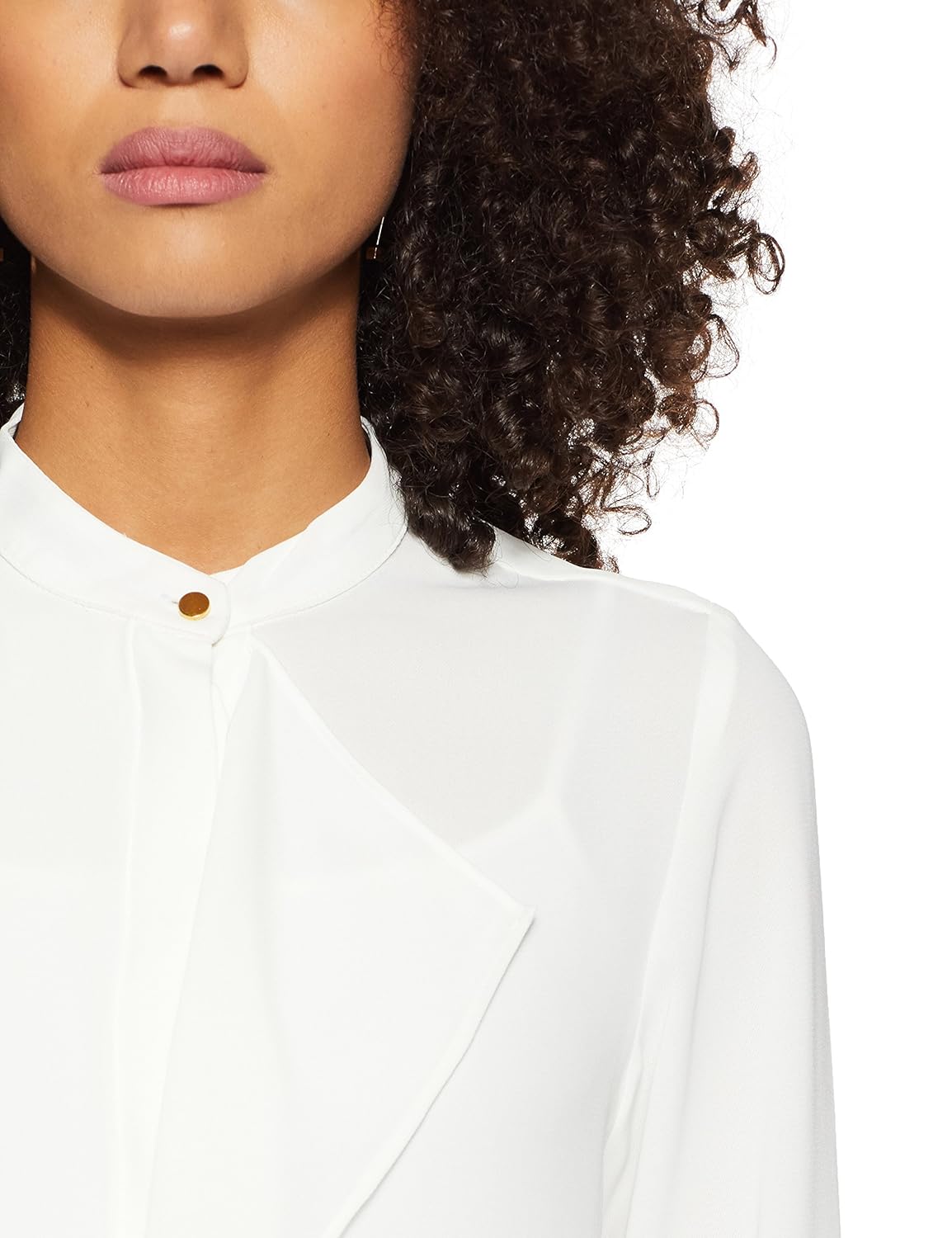 van heusen women's plain regular fit synthetic shirt