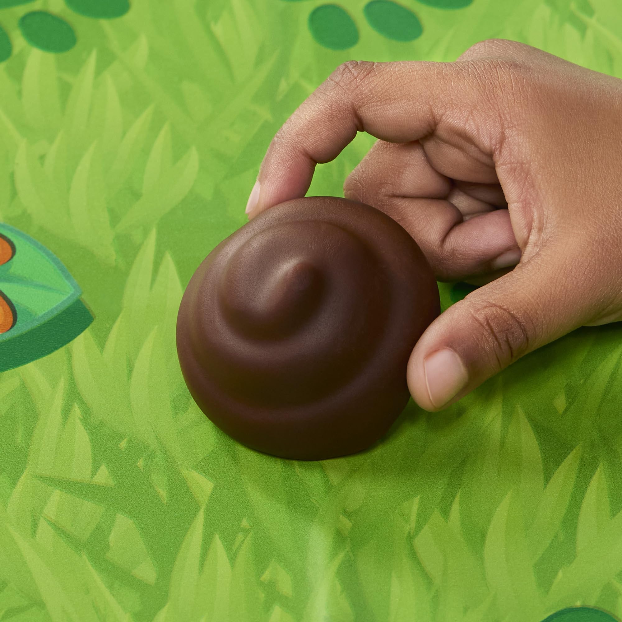 Hasbro Gaming Don't Step in It! Preschool Game I Blindfolded, Poop Party Game | Spinner with 8 Fun Animal Moves | Ages 4+| 1+ Players I Funny Kids Board Games