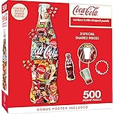 Masterpieces Coca-Cola Bottle Jigsaw Puzzle - 500 Pieces, Soda Theme, Shaped Puzzle - Age 14+