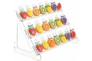 3-Tier Cookie Display Stand for Vendors,Cookie Stand for Market Booths, Craft Fairs & Events,Clear Acrylic Tiered Cookie Disp