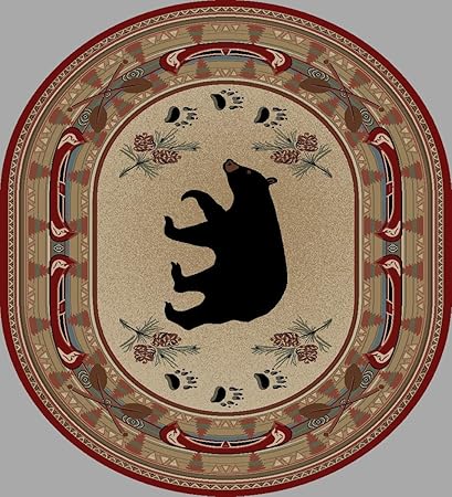 Amazon Com D Dean Flooring Company Llc Black And Red Bear Lodge