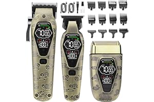 Bomxin Professional Hair Clippers for Men,3 In1 Cordless Beard Trimmer Electric Shavers,T-Blade Barber Clippers And Trimmer Set,Electric Hair Cut Machines,Men’s Grooming Kit for Gifts,for Home, Barber