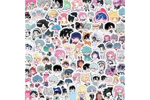 AlienStages Stickers 100 Pcs - Cute Till & Ivan Figure Vinyl Waterproof Decals - Aliens Stages Sticker for Water Bottle Scrap