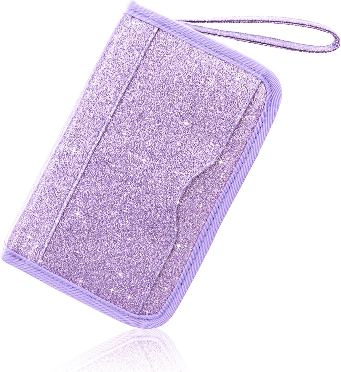 Nintendo New 2DS XL/New 3DS XL Case, ACdream Premium PU Leather Protective Case Bag for New Nintendo 2DS XL/New 3DS XL with Portable, (Purple Star of Paris)