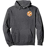 3 Star TN Flag Orange & White Tennessee State Flag Est. 1796 Pullover Hoodie