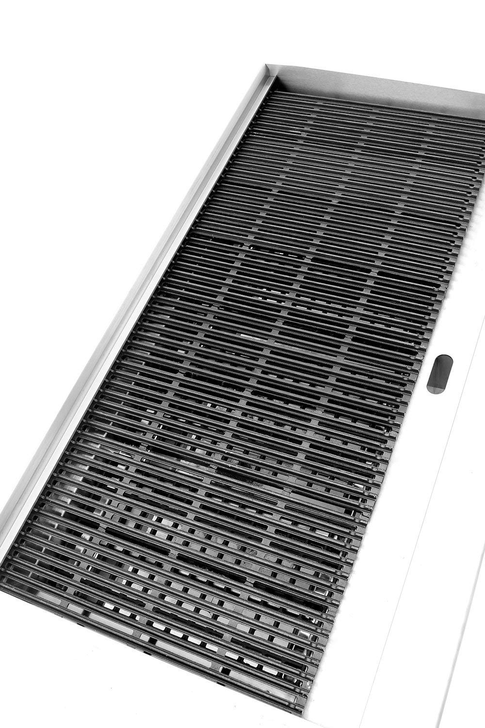 review CookRite ATCB-48 Stainless Lava Rock Charbroiler Grill Char-Rock Broiler Natural Gas - 140,000 BTU