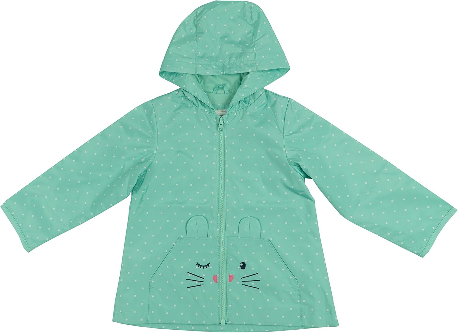 Clothing, Shoes & Jewelry Rain Wear Carters Girls Snap Front Hooded Raincoat Rain Jacket