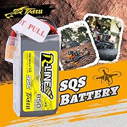 TATTU R-Line 850mAh 14.8V 95C 4S LiPo Battery Pack