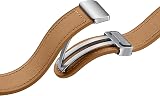 Samsung Galaxy Watch D-Buckle Hybrid Eco-Leather Band Camel Wide M/L view 5