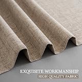 CUCRAF 100% Blackout Curtains Linen 96 Inch Drop 2 Panels Eyelet 52 x 96 view 6