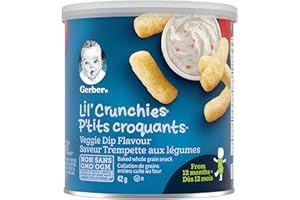 GERBER Veggie Dip, Toddler Snacks, 42 g