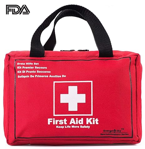 Songwin Kompakt Erste Hilfe Set mit 130 Teilen Harte Tasche-Wasserdichte Mini First Aid Kit für Haus,Auto,Camping,Wandern,Spo