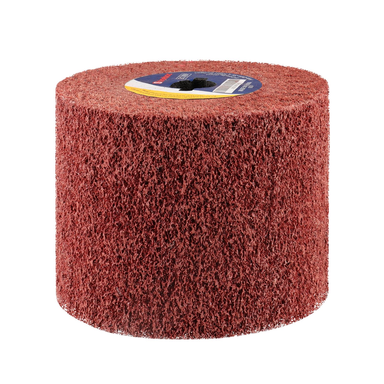 Shineboc Polishing Drum, 240 Grit Nylon Brush Drum for Brushed Metal, Burnishing Polishing for sanding matting satin finishing Ø120x100x19 mm