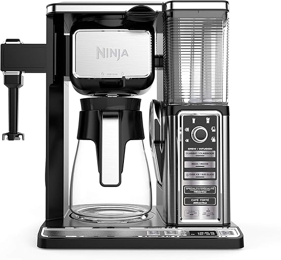 Ninja Coffee Bar Glass Carafe System, Black & Stainless Steel Amazon