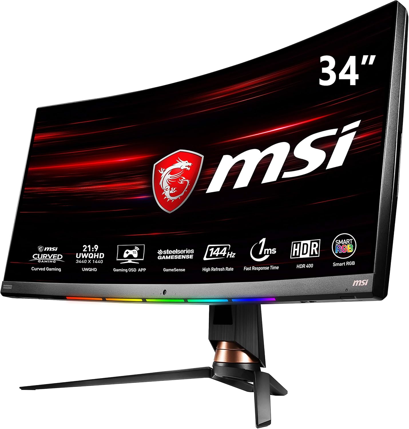 MSI Optix MPG341CQR009 Monitor LED Curvado (86,36 cm/34", 219 UWQHD