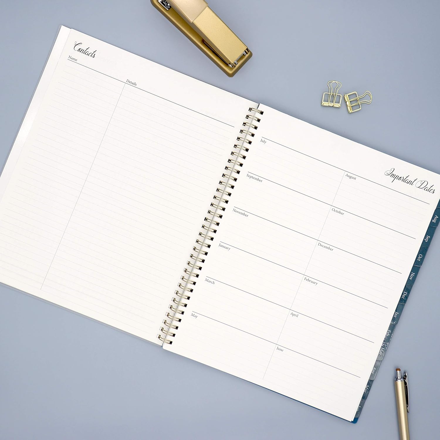 Blue Sky 2020-2021 Academic Year Weekly & Monthly Planner, Frosted Flexible Cover, Twin-Wire Binding, 8.5" x 11", Bakah Blue : Office Products