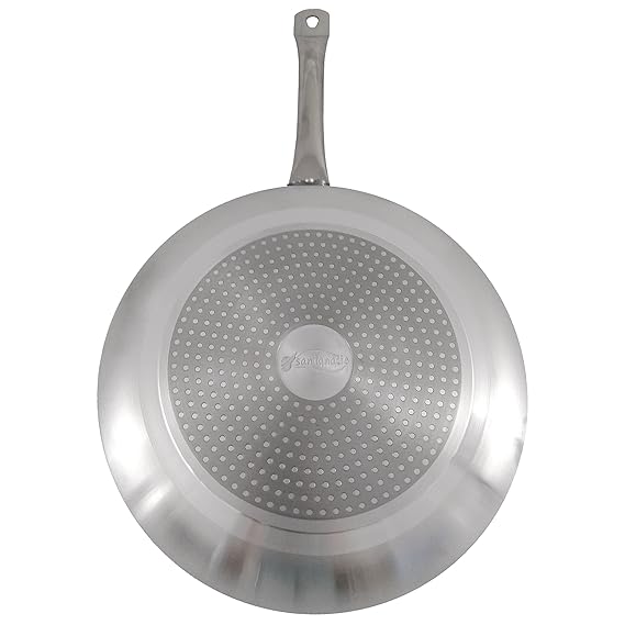 San Ignacio SARTEN Apta para INDUCCION Mango Acero 24cm Elements, Aluminio, Cromado, 24 cm