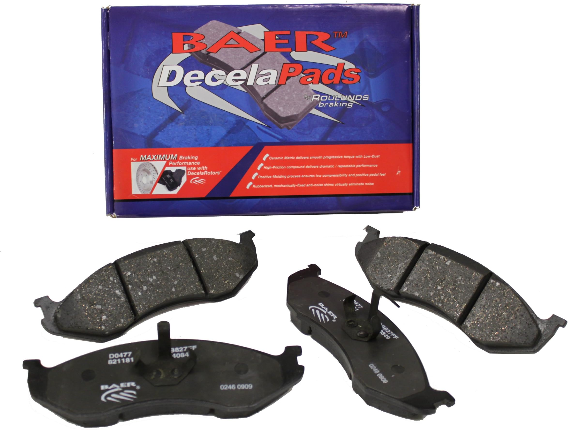 BAER D1092 Sport Pads - Front Brake Pad Set