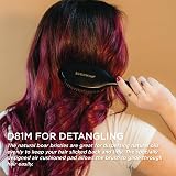 Denman D81M Boar Bristle Hair Brush - Detangling, Smoothing, Shine for All Hair view 3
