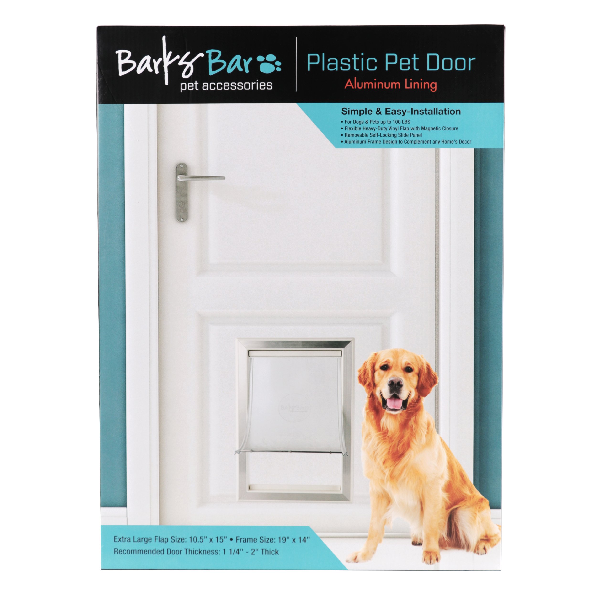 BarksBar Large Plastic Dog Door With Aluminum Lining 10.5 by 15 inches Flap 703341507145 eBay