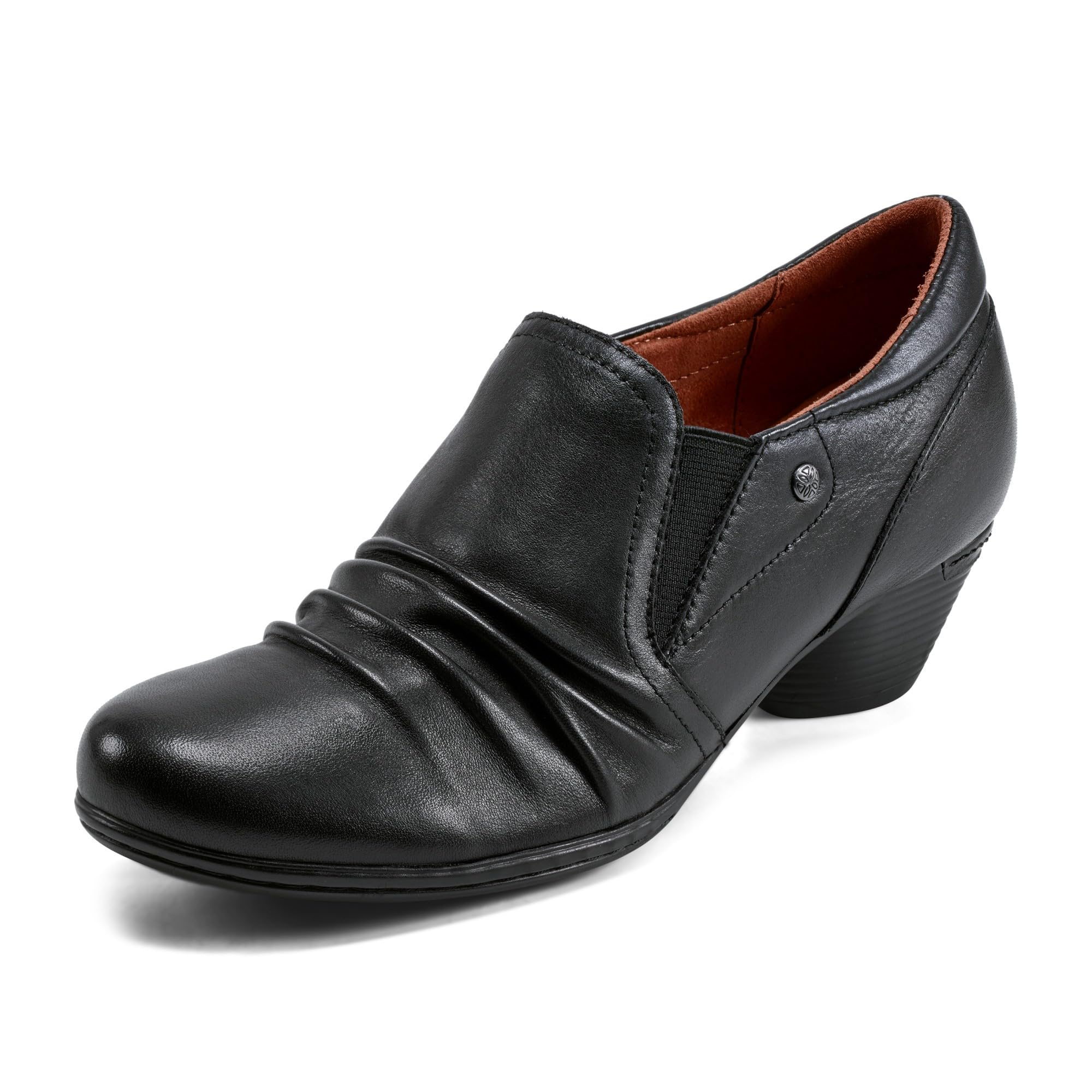 Cobb Hill Lucy Women’s Slip On, 9 2A(N) US, Black Leather