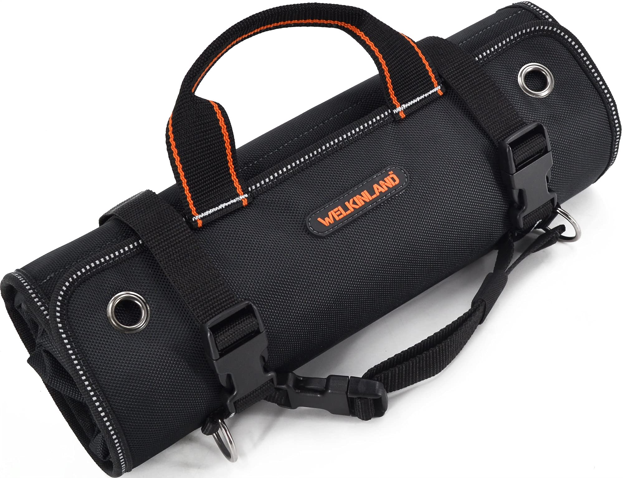 WELKINLAND Men's Tool Roll Organizer, Roll-Up Bag for Mechanics, Electricians & Motorcyclists
