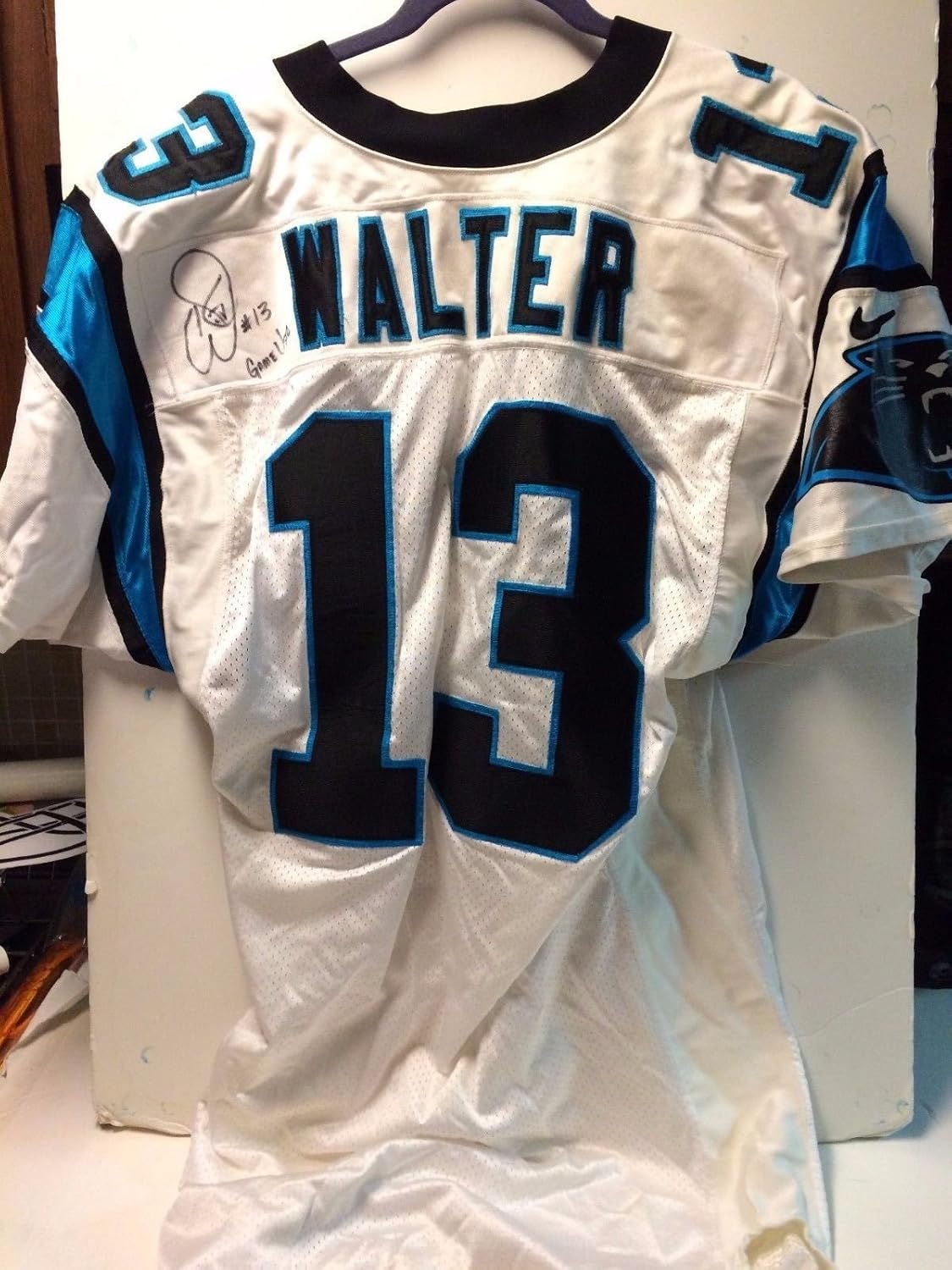 carolina panthers game worn jersey
