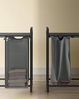 VASAGLE 4-Compartment Laundry Hamper with Pull-Out Liners 160 L Slate Gray view 2