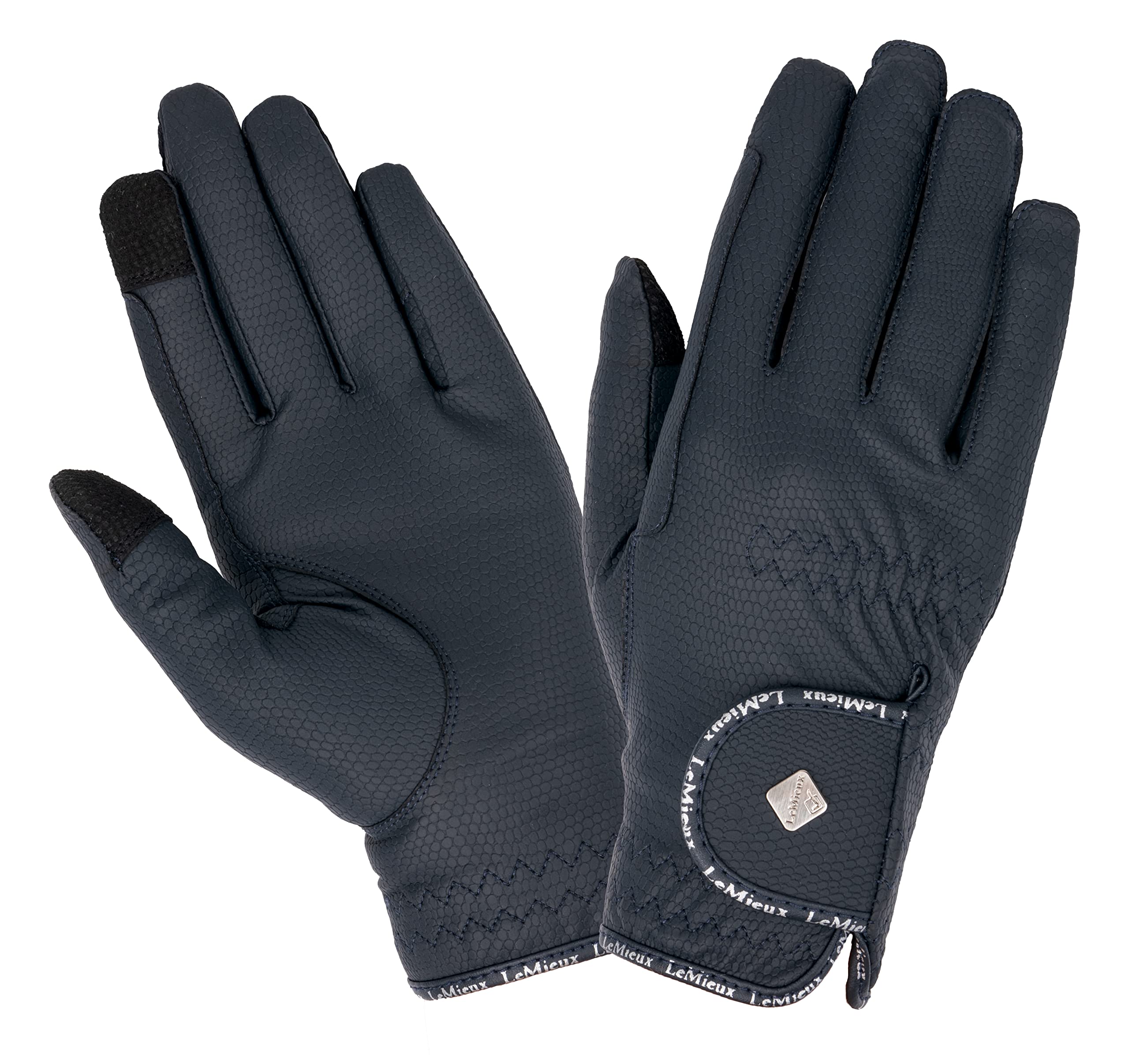 LeMieux Classic Riding Gloves - Touch Screen Compatible - Breathable - Black - Xlarge