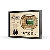 YouTheFan NCAA Notre Dame 25-Layer StadiumView 3D Wall Art , 25.5 x 3.5 x 19.5 Inches
