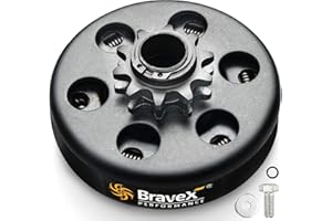 Bravex Centrifugal Clutch, Go Kart Clutch 3/4" Bore 10 Tooth For #40/41/420 Chain Fun Kart Mini Bike Upgrade