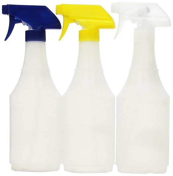 Delta Reusable 24Ounce Spray Bottle, 3 Pack Cap, Color