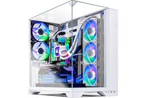 Skytech Gaming O11 Vision Desktop PC, Ryzen 7 9800X3D 4.7 GHz (5.2 GHz), AMD RX 9070XT 16GB, 2TB Gen4 NVMe SSD, 32GB DDR5 RAM 6000 RGB, 850W Gold ATX 3 PSU, 360mm ARGB AIO, Wi-Fi, Win 11