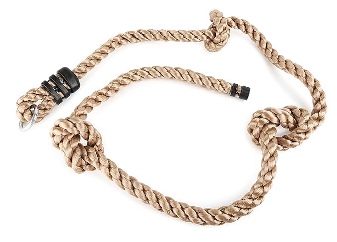 small foot 6119 Kletterseil aus Kunststoff, inkl. Metallring zur Befestigung, bis 100 kg belastbar, ab 3 Jahren