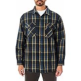 Smith's Workwear Men's Sherpa-Lined Flannel Shirt-Jacket