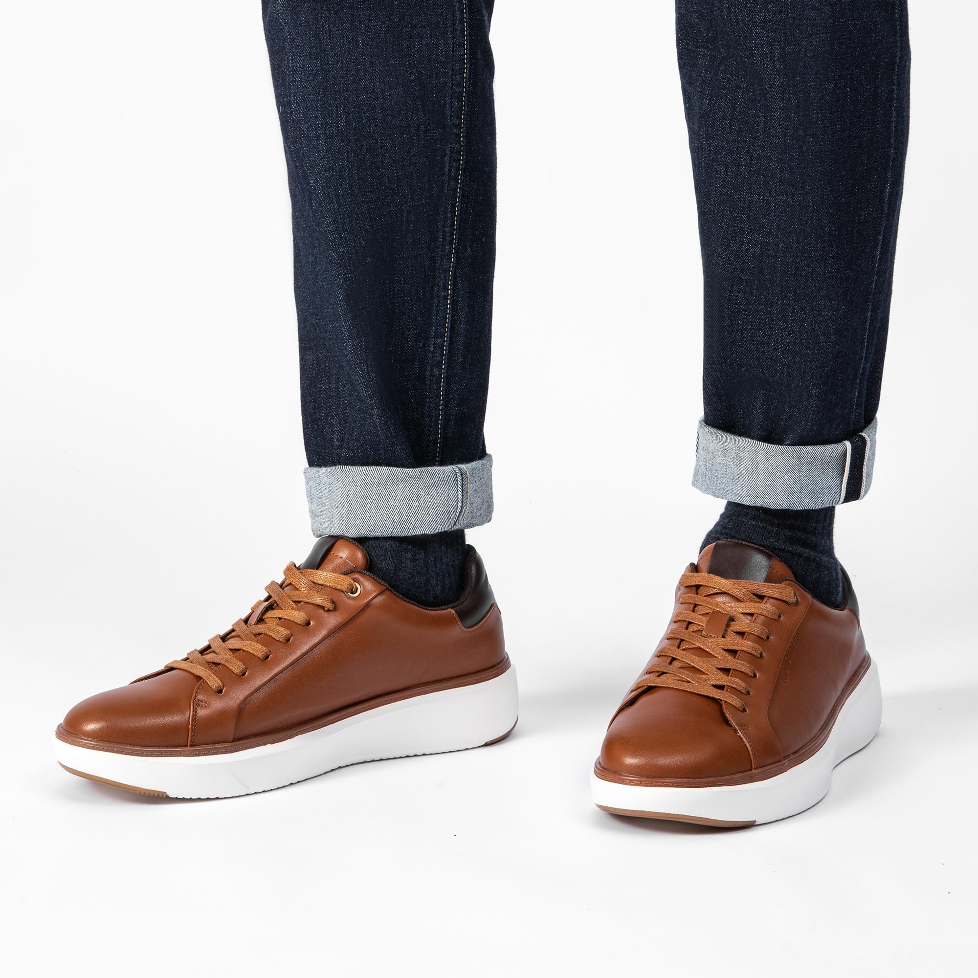 Bruno Marc Herren Mode Sneaker – Klassische Freizeitschuhe, Bequeme Alltagsschuhe für Arbeit und Freizeit,Size 43,Braun,SBFS2418M 7