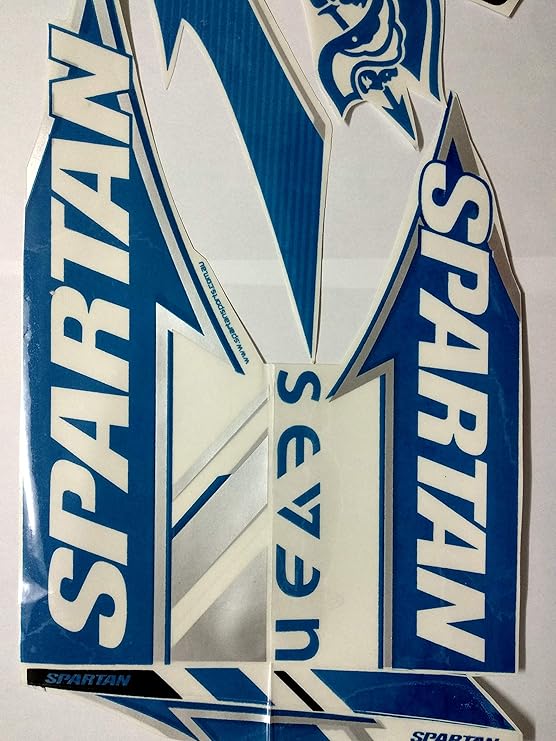 Buy LemonQ Spartan Seven Cricket Bat Sticker with Advanced Quality