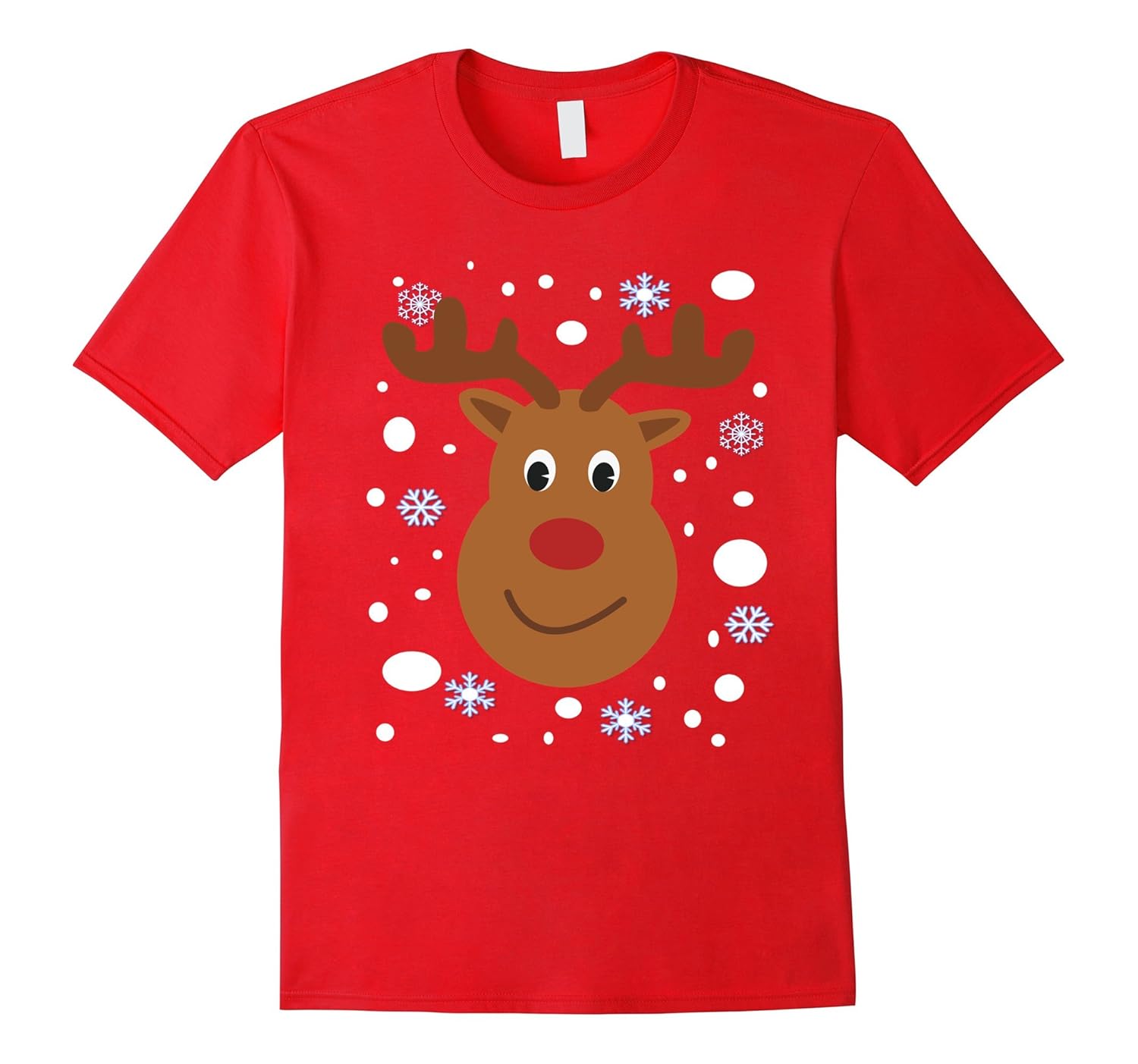 CHRISTMAS REINDEER-SNOW-SNOWFLAKES- Costume T Shirt-ANZ