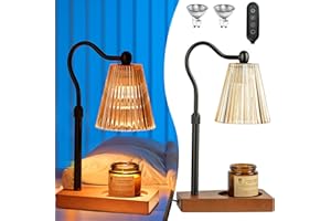Noyskamo Candle Warmer Lamp,Adjustable Height Candle Warmer Lamp with Timer,Home Decor,House Warming Gifts New Home,Wax Melt Warmer with 2 Bulbs