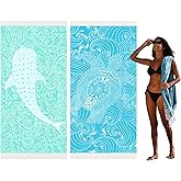 Widdonen Thin Turkish Beach Towel Lightweight Quick Dry Absorbent Cotton Bathroom Bath Pool Swim Towels Extra Large Oversized Sand Free Beach Accessories Essentials Cloud Gifts for Adult