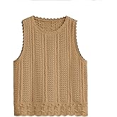 KIRUNDO Beach Vacation Clothes for Women Spring Summer Crochet Sweater Vest Tank Tops Cover Ups Resort Cruise Outfits 2026