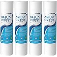 AQUA CREST AP110 Whole House Water Filter, Sediment Filter, 5 Micron, Replacement for 3M® Aqua-Pure AP110, Culligan® P5, APEC, GE FXUSC, Whirlpool®, Any 10" x 2.5" Home Water Filter, Pack of 4