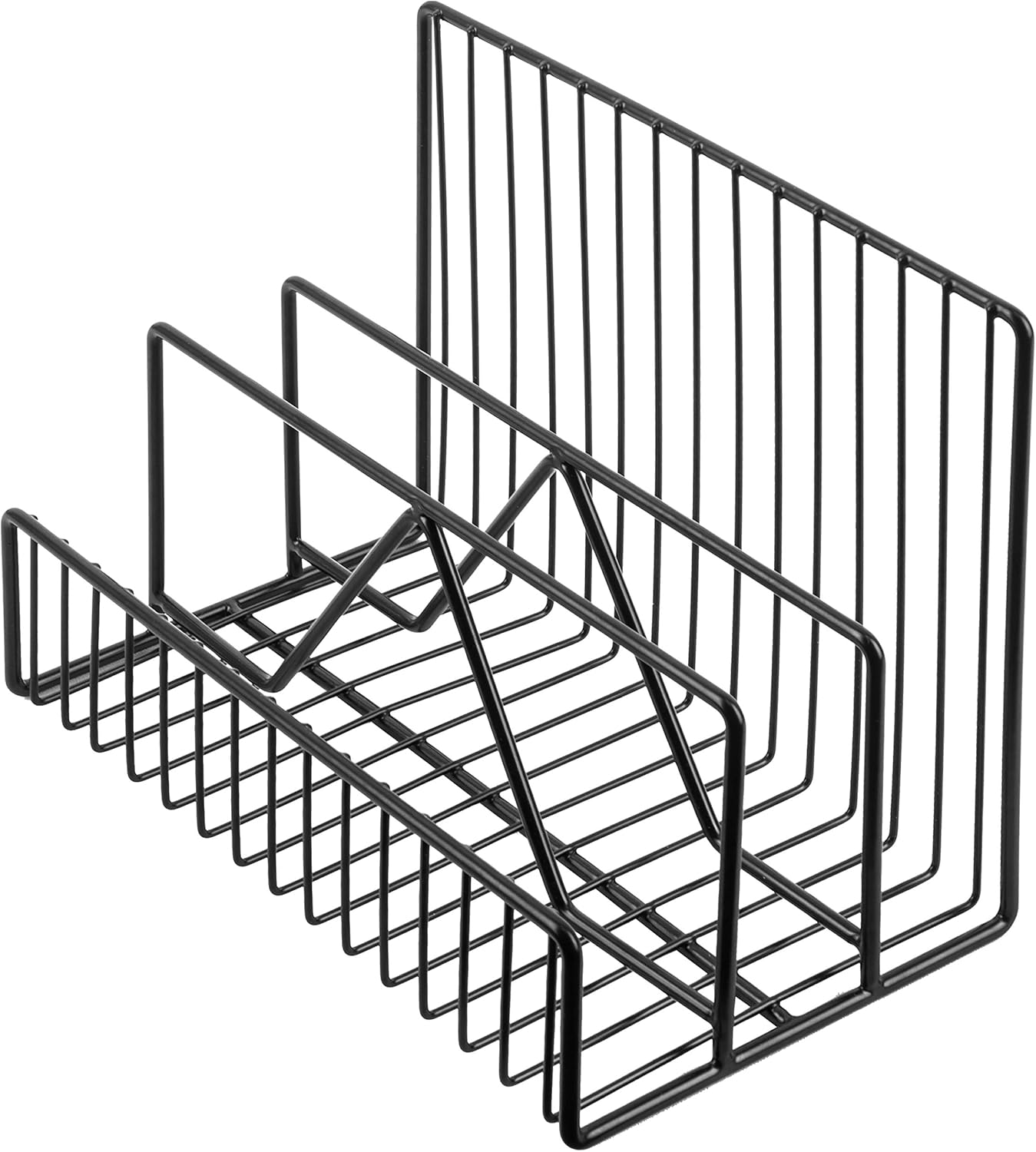 MyGift 3-Slot Modern Black Metal Wire Mail Sorter, Desktop Letter Organizer : Office Products