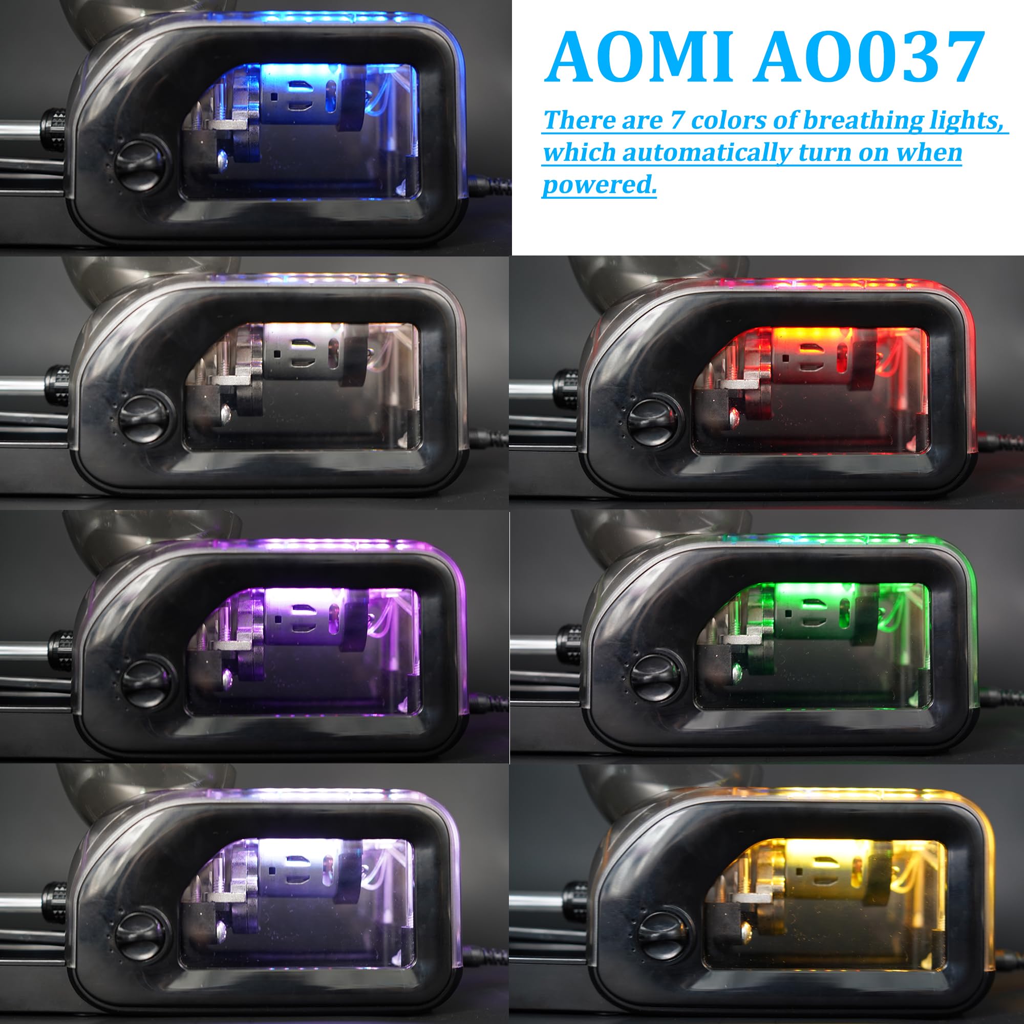 Electric Tobacco Cigarette Rolling Machine, Portable Cone Loader Injector Machine, Multi-Color Pulsating Light Black Adjustable Roller for Cigarette Fit 5.5/6.5/8mm & Pre Rolled Cones for King Size