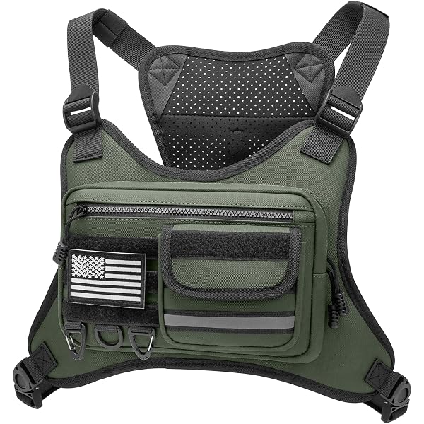 Outdoor Sports Chest Bag - Water Resistant Tactical Running Vest With Pistol Holster