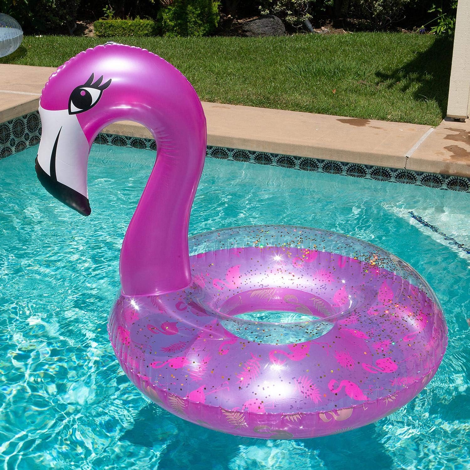 fanciful flamingo float