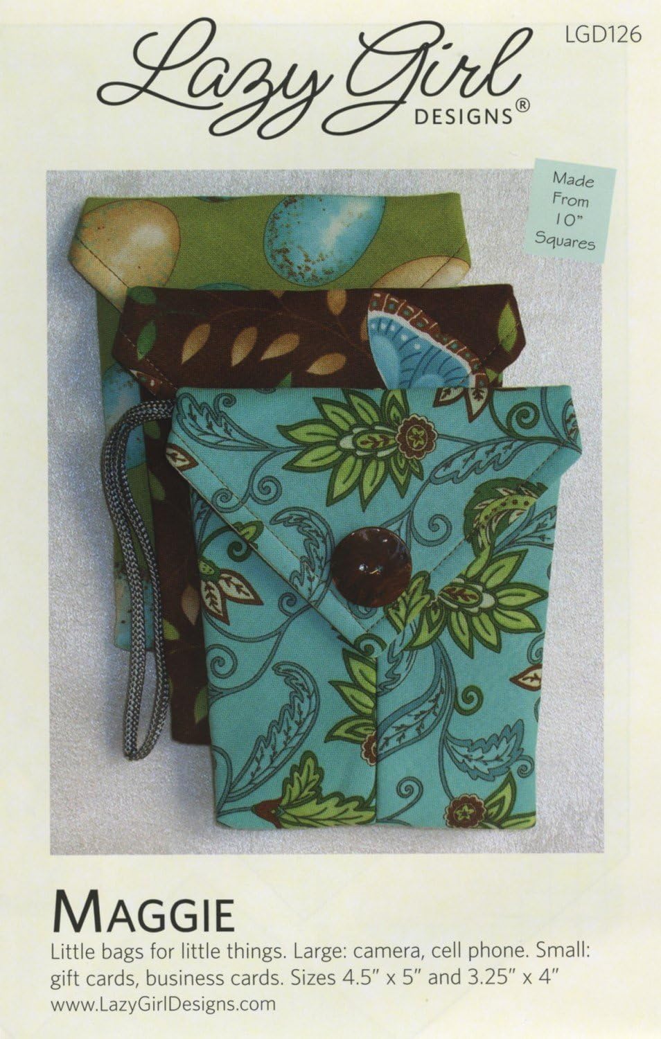 Maggie Bag Pattern by Lazy Girl Designs (LGD126)