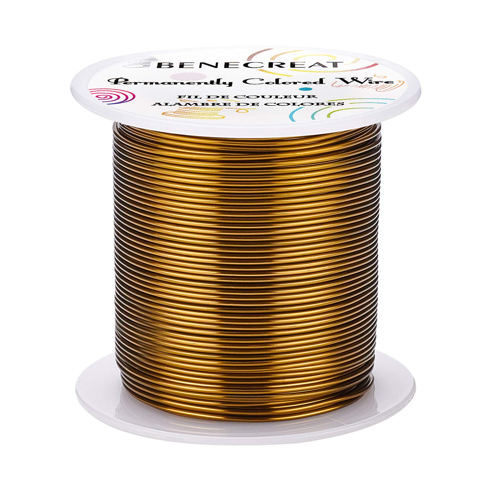 BENECREAT 18Gauge(1mm) Copper Wire Jewelry Wire 30m Antique Bronze Tarnish Resistant Copper Beading Wire for Crafts Beading Jewelry Making